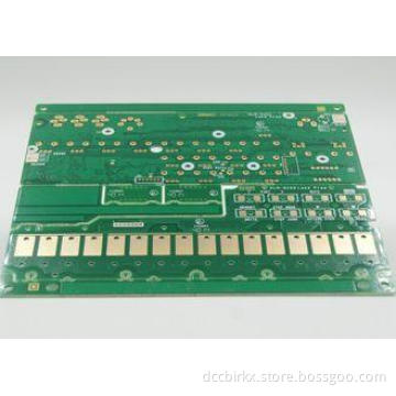 Gold Plating Heavy Copper PCB with Green Solder Mask / Whit